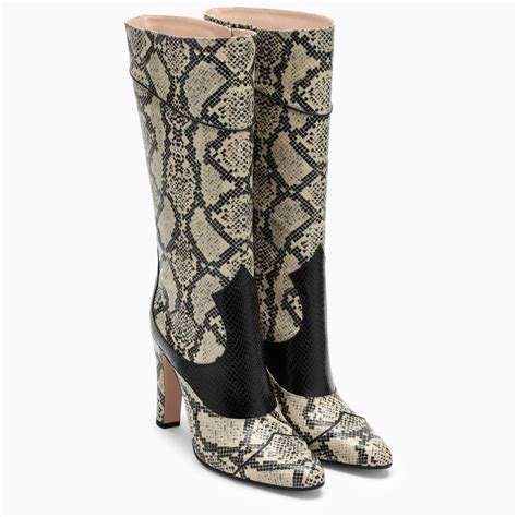 vintage gucci knee high boots|gucci snakeskin boots.